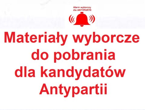 Materia Y Wyborcze Antypartii Do Pobrania Antypartia